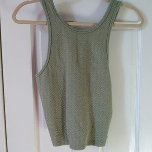 Olive Green Crop Top